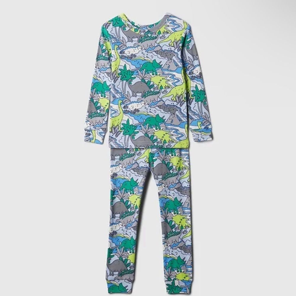 GAP Dinosaur Pajama Set - Blue and Green